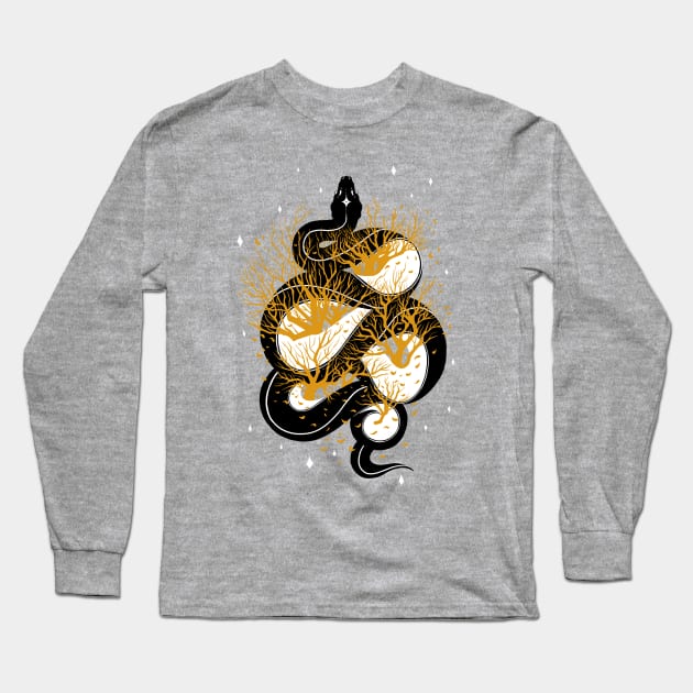 Boa Constrictor Long Sleeve T-Shirt by Sariel Snowings